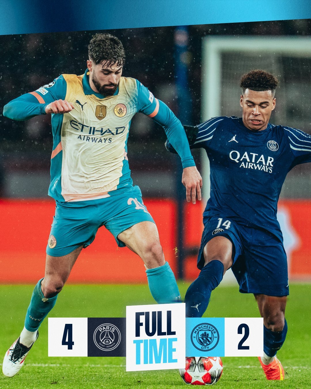 曼城客场大胜，领先优势蒸蒸日上